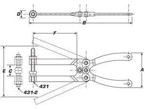Squeeze Action Plier Clamps l 431, 431-2 
